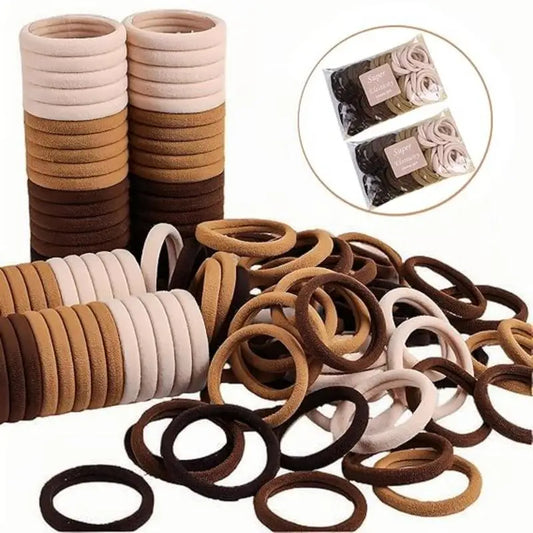30Pcs Women Girl Mixed Colors Hair Bands Basic Hair Ties Elastic Headband Simple Hair Accessories Ponytail Holder