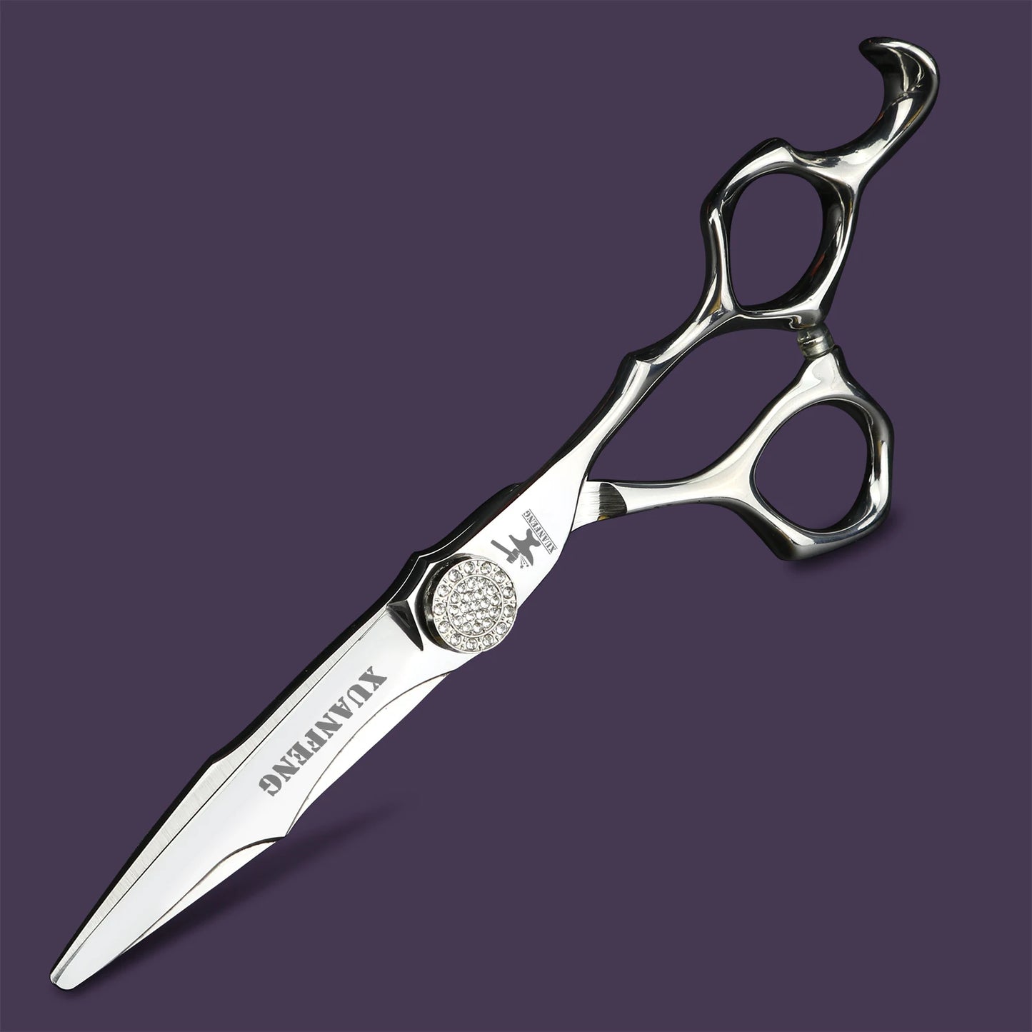 CNC craft hair scissors 6-inch Japanese 440C steel cutting and thinning scissors hairdresser scissors