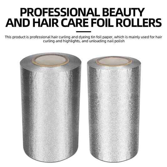 HAIRDRESSING ALUMINIUM FOIL - Thick & Strong Tin Foil Sheets for Hair Coloring, Highlights & Perm, Salon Barber Supplies