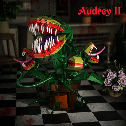 Piranha Plant Audrey II 2 Building Blocks Set Home Decor Horrors Flower Shop Decoration Gift Gifts for Fans