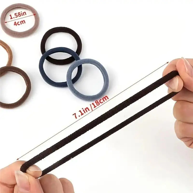 30Pcs Women Girl Mixed Colors Hair Bands Basic Hair Ties Elastic Headband Simple Hair Accessories Ponytail Holder