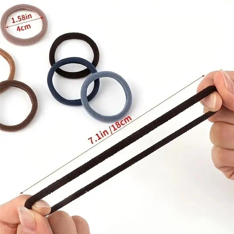 30Pcs Women Girl Mixed Colors Hair Bands Basic Hair Ties Elastic Headband Simple Hair Accessories Ponytail Holder