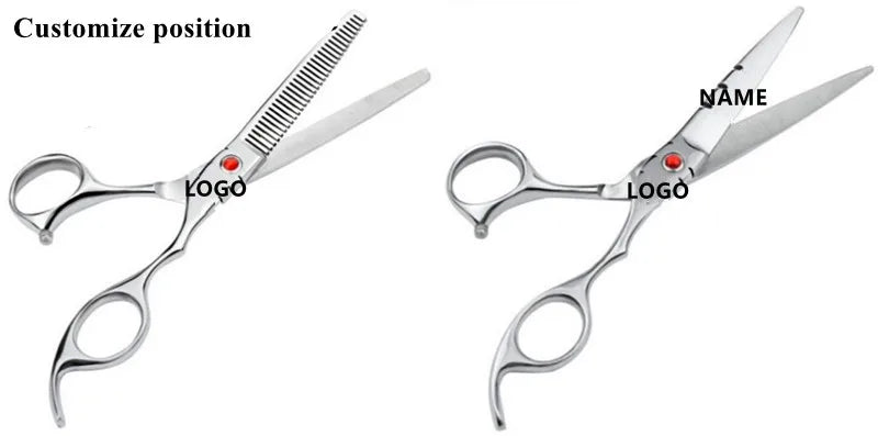 Professional JP 440c steel 6 '' Upscale Gold cut hair scissors haircut thinning barber makas cutting shears hairdresser scissors