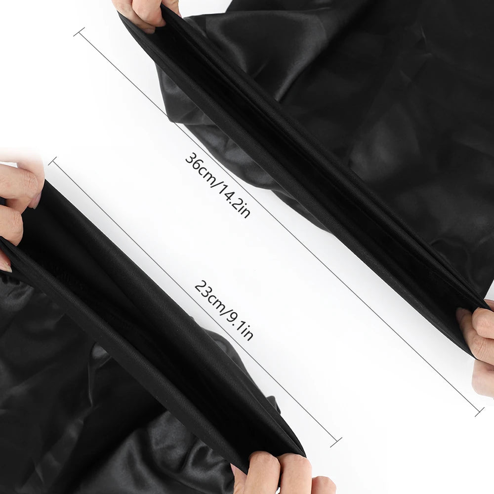 Satin Bonnet Long Hair Hat Soft Elastic Band Nightcap Silky Cap Curly Hair Braids Dreadlocks Care Wrap For Women Men Unisex
