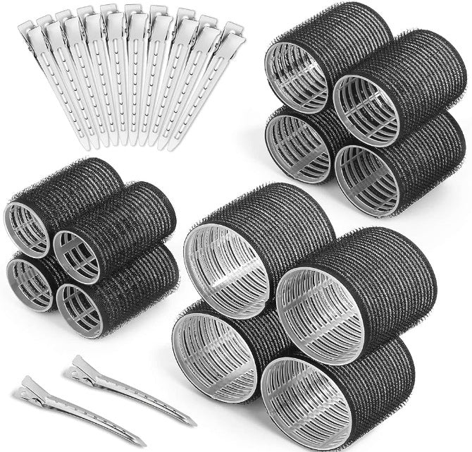 Hair Roller No Harm To Hair Magic Curler Natural Curling No Heat Hair Bangs Volume Self-adhesive Hook & Loop DIY Styling Tools