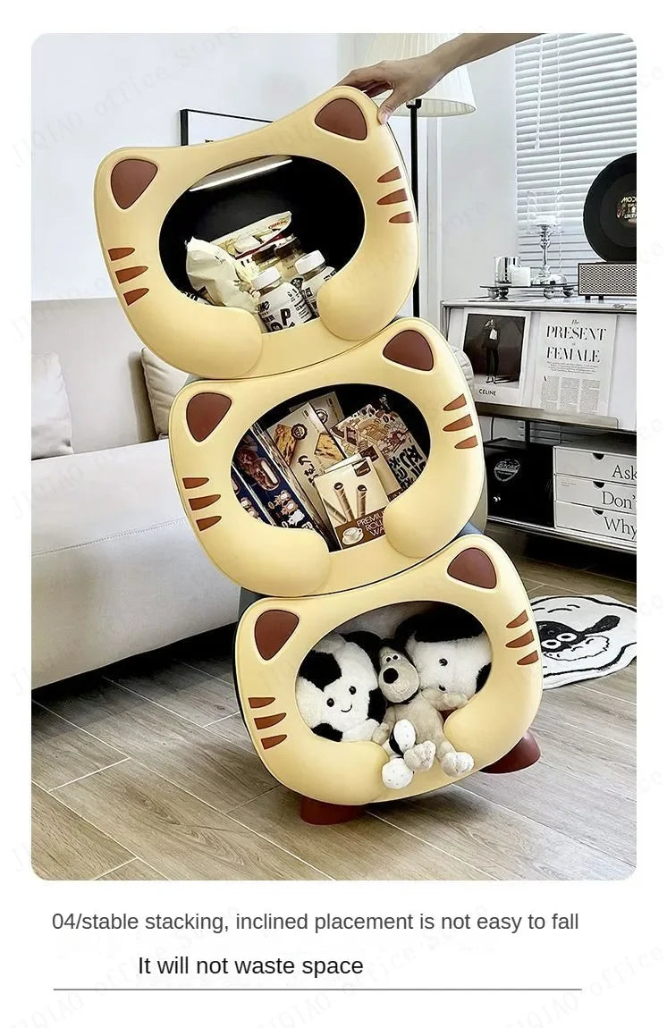 Modern Luxury Cartoon Cute Trendy Bedside Table Bedroom Bedside Table Toy Storage Nightstands Living Room Home Furniture
