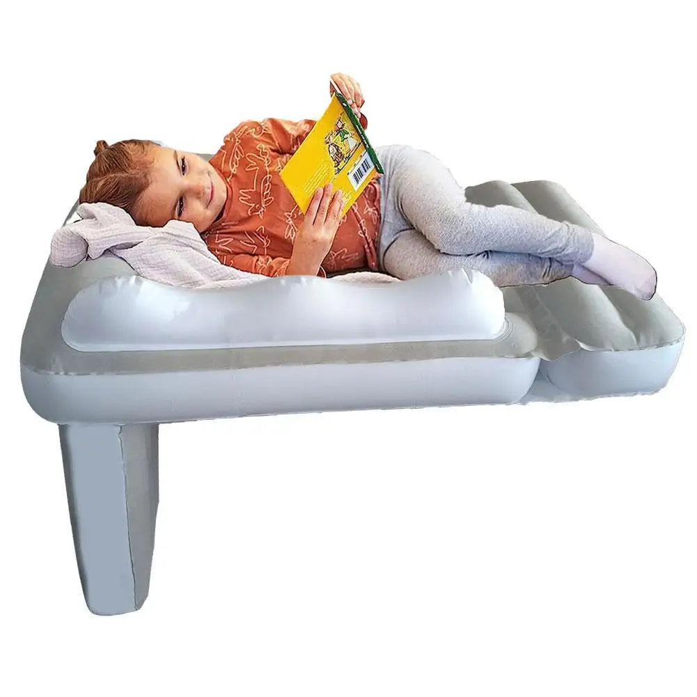 Portable Toddler Airplane Bed Baby Child Inflatable Mattress Air Bed Seat Extender Sleeping Mattress For Travel Car Road Trip
