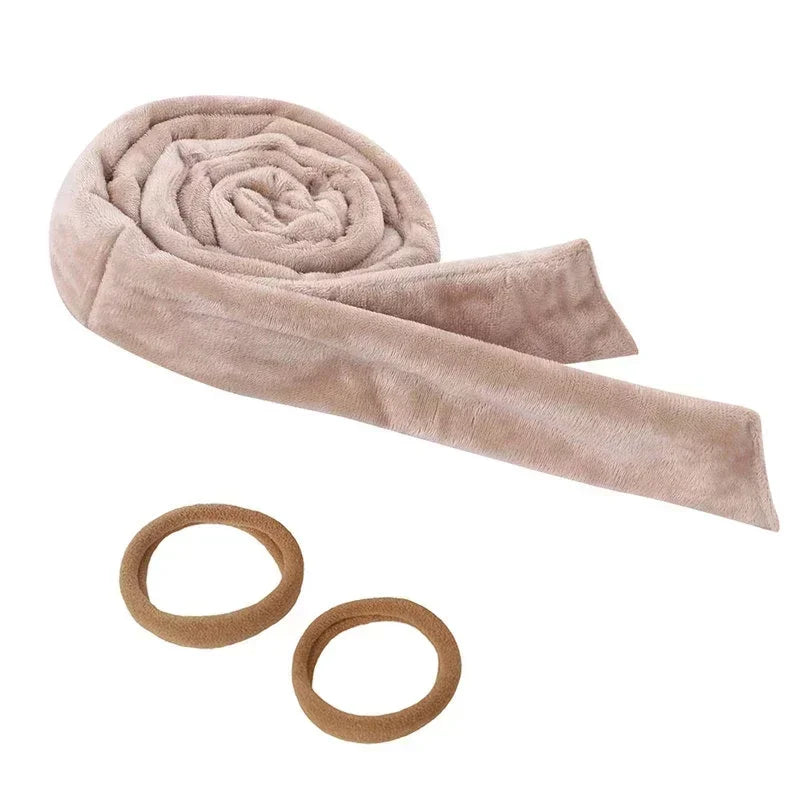 Heatless Curling Rod Headband Hair Curlers No Heat Ribbon Lazy Hair Rollers Silk Curls Sleeping Soft Headband Hair Styling Tools