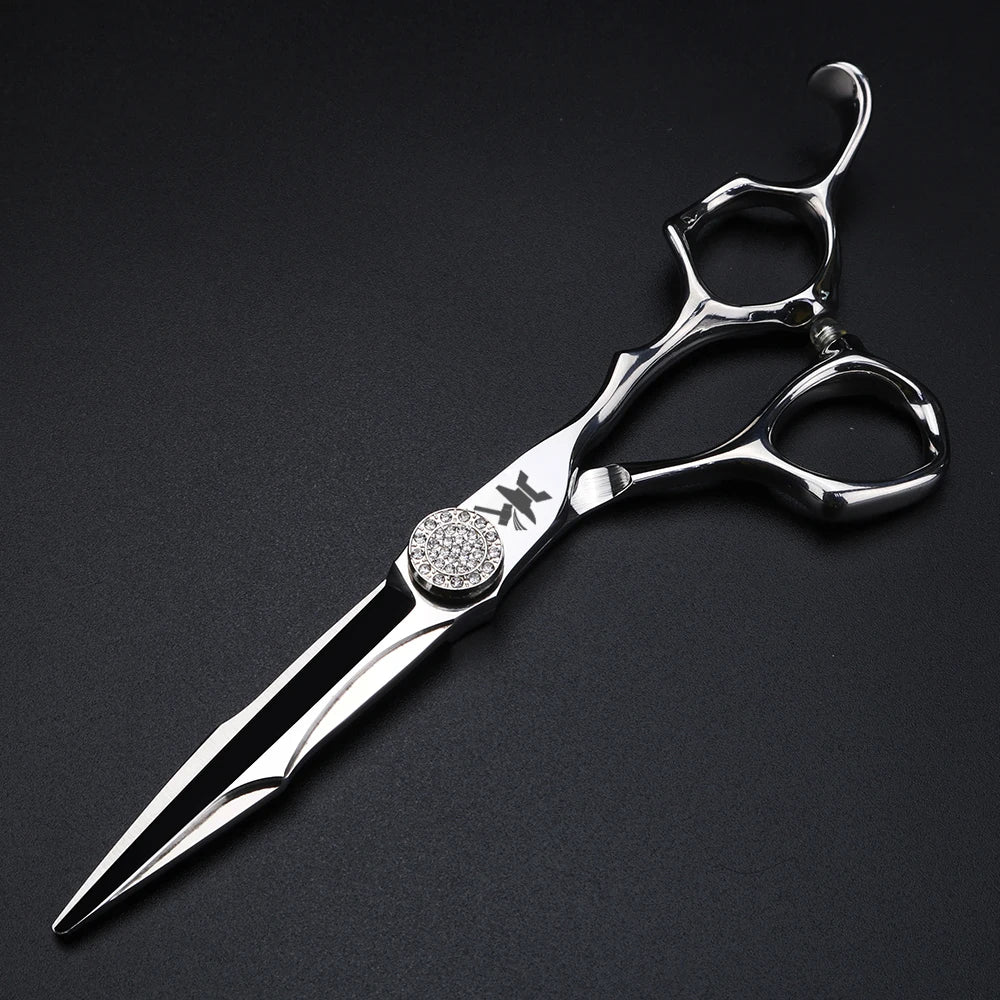 CNC craft hair scissors 6-inch Japanese 440C steel cutting and thinning scissors hairdresser scissors