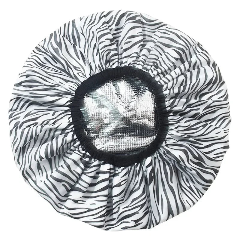 Portable Hair Salon Smooth Hair Oil Baking Cap 1PC Self-heating Tin Foil Hat Thickened Heating Steam Hair Mask Cap