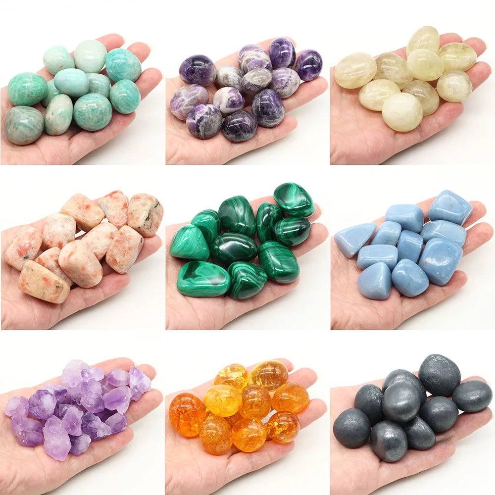 Natural Garnet Tumbled Stones Healing Crystals Quartz Bulk Ore Gravel Specimen Energy Mineral Tank Aquarium Garden Home Decor
