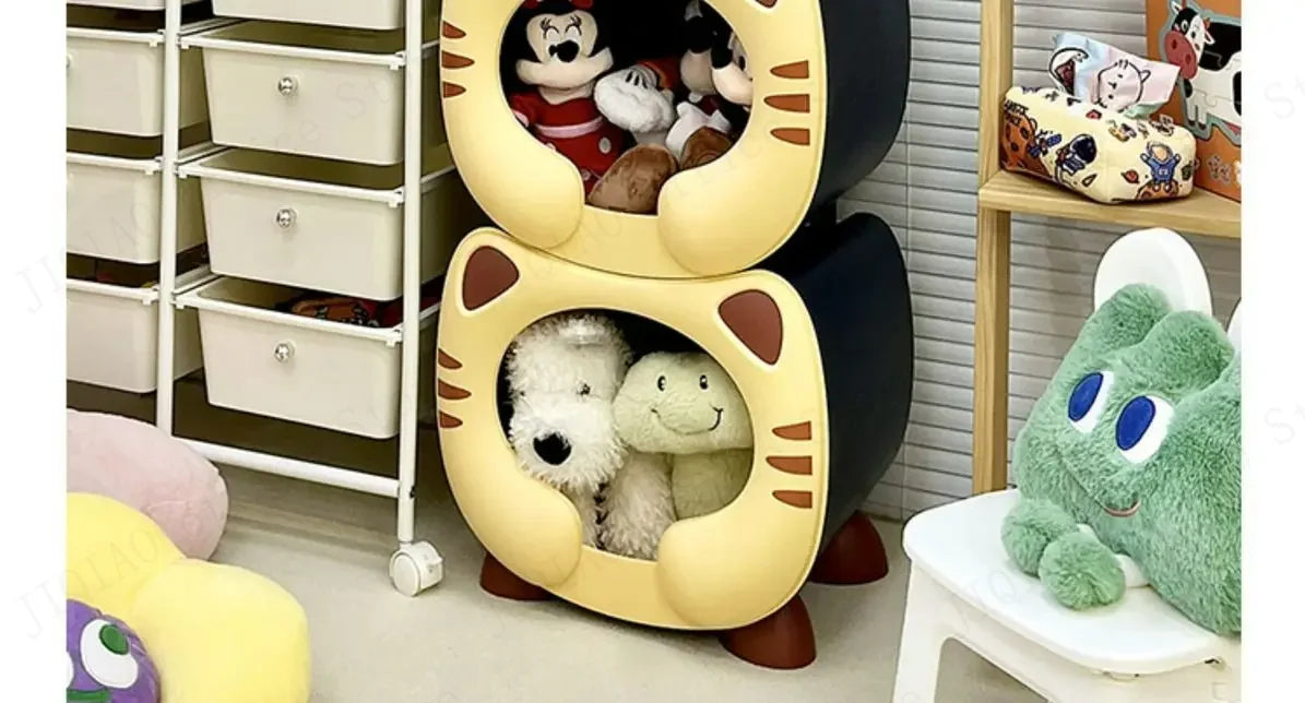 Modern Luxury Cartoon Cute Trendy Bedside Table Bedroom Bedside Table Toy Storage Nightstands Living Room Home Furniture