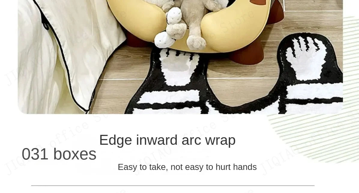 Modern Luxury Cartoon Cute Trendy Bedside Table Bedroom Bedside Table Toy Storage Nightstands Living Room Home Furniture