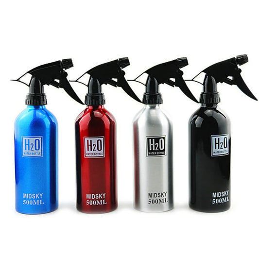 500ml Hairdressing Fine Mist Spray Empty Bottle PET Plastic High Pressure Retro Refillable Bottle Salon Hairdressing Makeup Tool