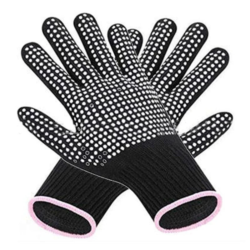 NEW NEW* Double-sided Hair Straightener Perm Curling Hairdressing Heat Resistant Finger Glove Hair Salon Styling Gloves