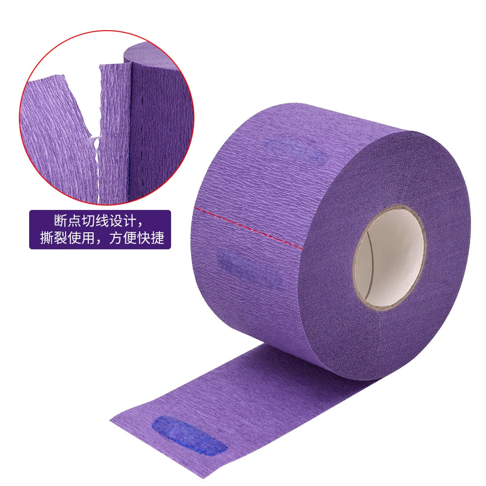 8 Color Disposable Neck Strips 1 Pack Hair Cutting Accessory Neck Paper Adjustable Barber Dedicated Salon Hairdressing Tools