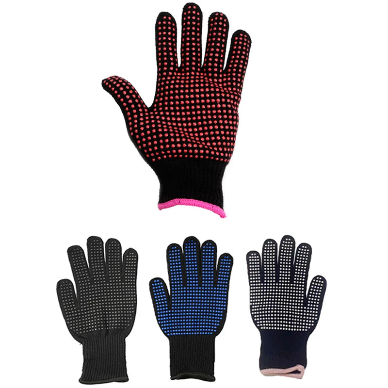 NEW NEW* Double-sided Hair Straightener Perm Curling Hairdressing Heat Resistant Finger Glove Hair Salon Styling Gloves
