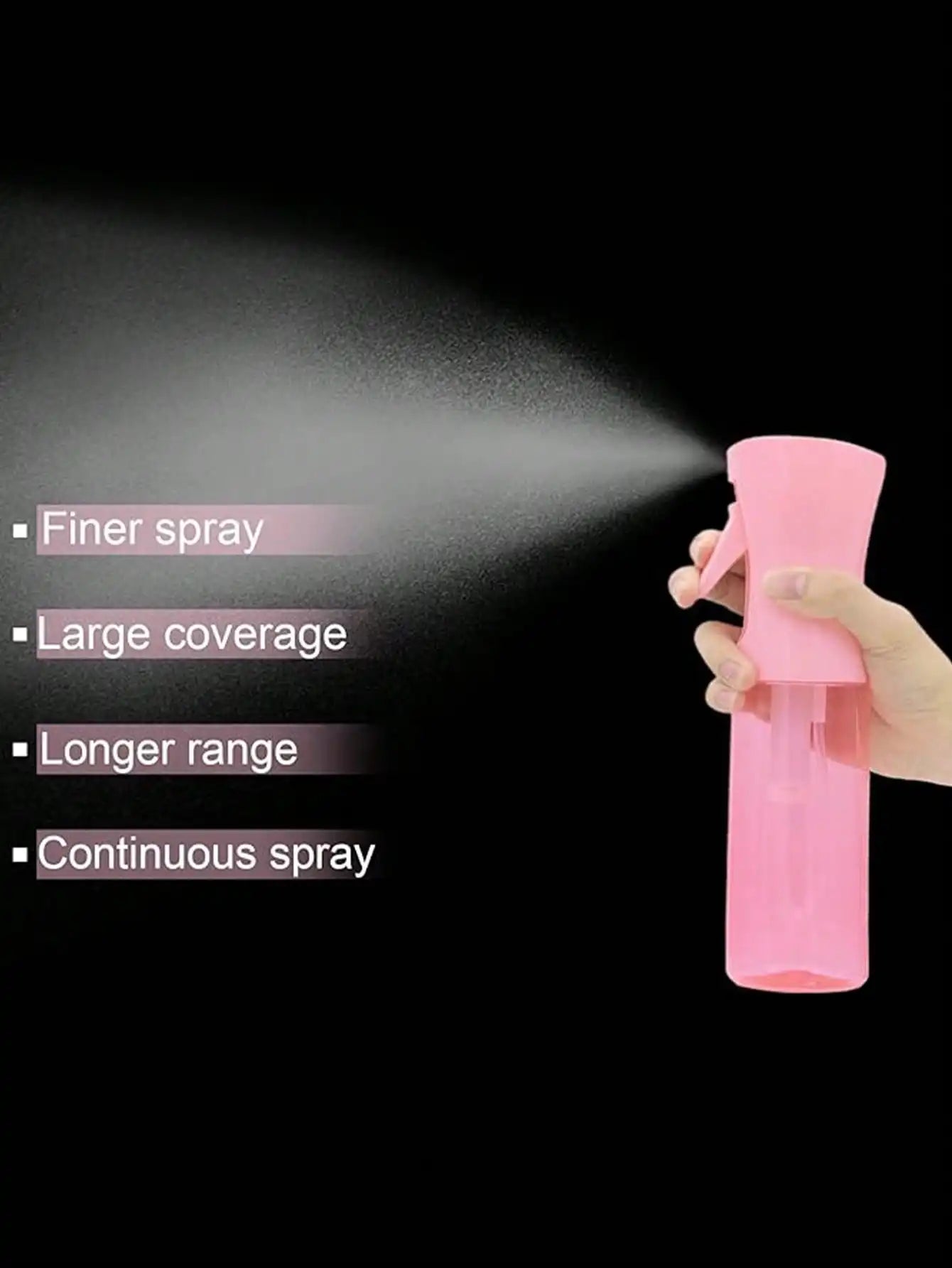 200ml/300ml Hairdressing Spray Bottle Barber Hair High Pressure Water Can Salon Refill Bottle Beauty Atomizer Container