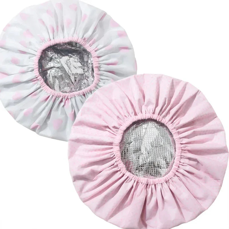 Portable Hair Salon Smooth Hair Oil Baking Cap 1PC Self-heating Tin Foil Hat Thickened Heating Steam Hair Mask Cap