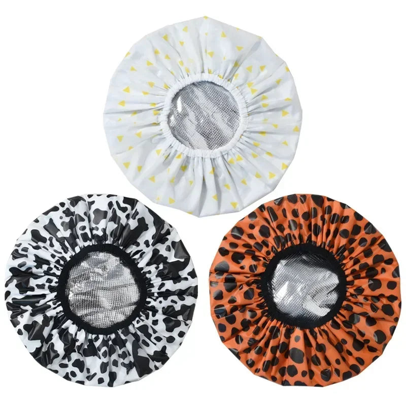 Portable Hair Salon Smooth Hair Oil Baking Cap 1PC Self-heating Tin Foil Hat Thickened Heating Steam Hair Mask Cap