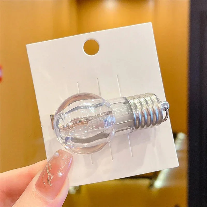 Creative Weird Knife Hair Clips Simulated Scissors Light Bulb Food Hairpins Girls Hairclip Punk Barrette Headwear Accessories