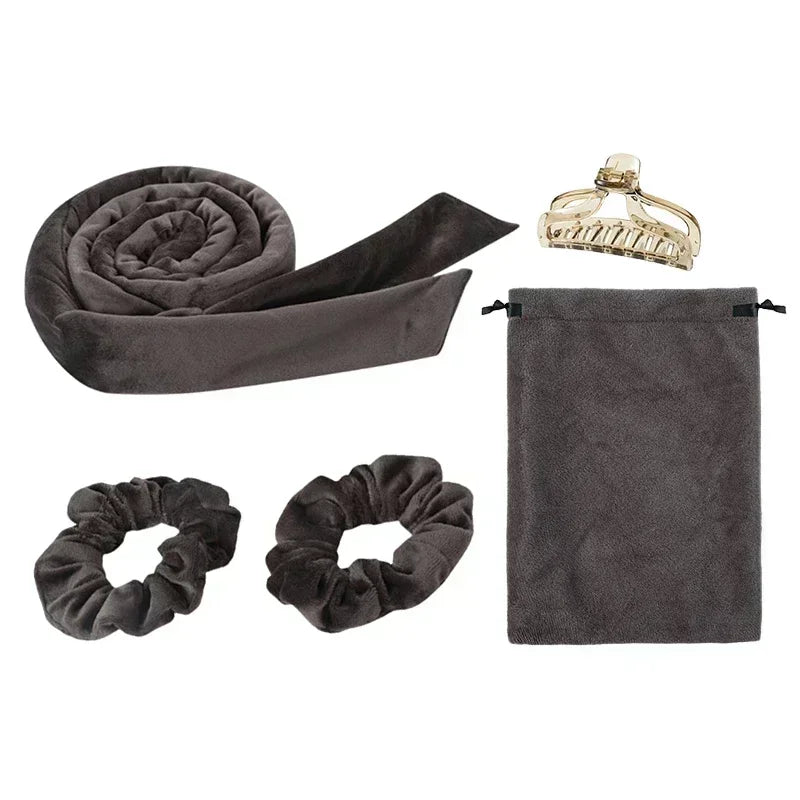 Heatless Curling Rod Headband Hair Curlers No Heat Ribbon Lazy Hair Rollers Silk Curls Sleeping Soft Headband Hair Styling Tools