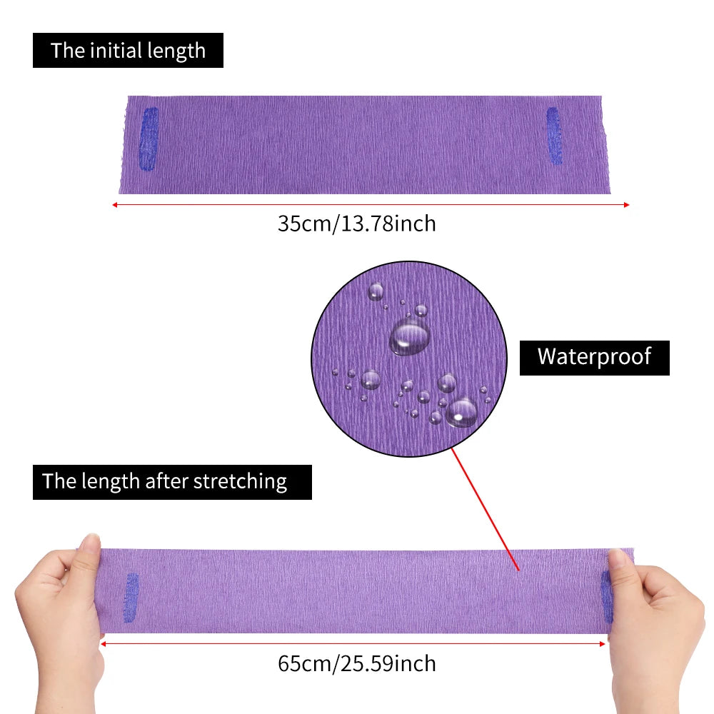8 Color Disposable Neck Strips 1 Pack Hair Cutting Accessory Neck Paper Adjustable Barber Dedicated Salon Hairdressing Tools