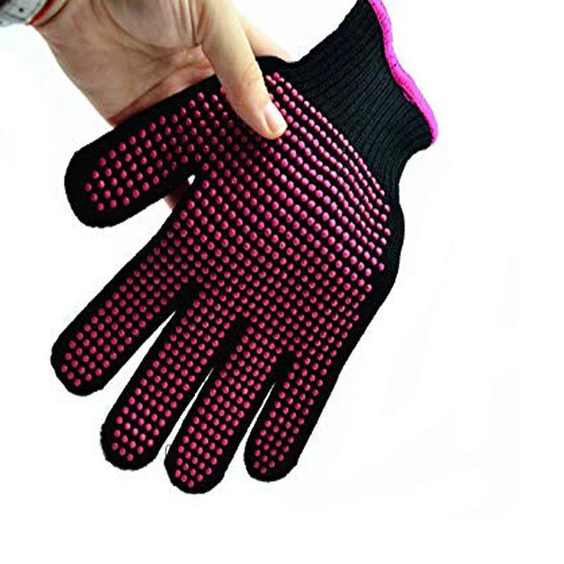 NEW NEW* Double-sided Hair Straightener Perm Curling Hairdressing Heat Resistant Finger Glove Hair Salon Styling Gloves