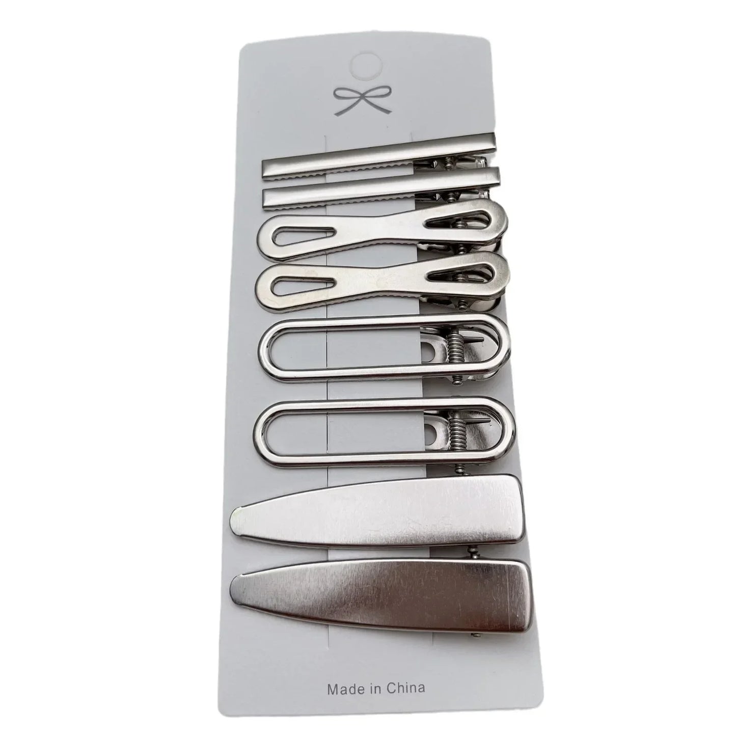 Sliver Metal Hair Clips for Women, Y2K Duckbill Hairpin, Personality Bangs Side Headwear, Barrettes Hairclip Styling Accessories