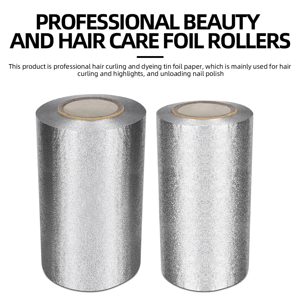 HAIRDRESSING ALUMINIUM FOIL - Thick & Strong Tin Foil Sheets for Hair Coloring, Highlights & Perm, Salon Barber Supplies