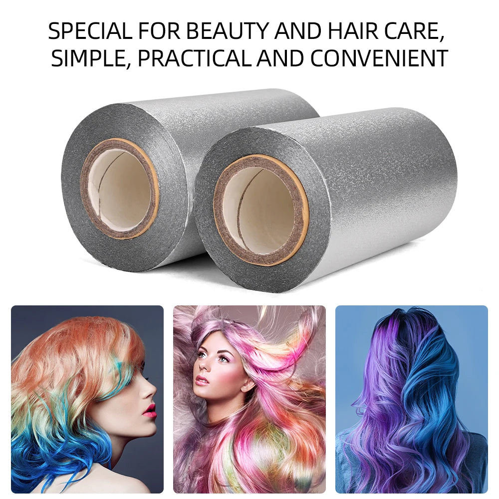 HAIRDRESSING ALUMINIUM FOIL - Thick & Strong Tin Foil Sheets for Hair Coloring, Highlights & Perm, Salon Barber Supplies
