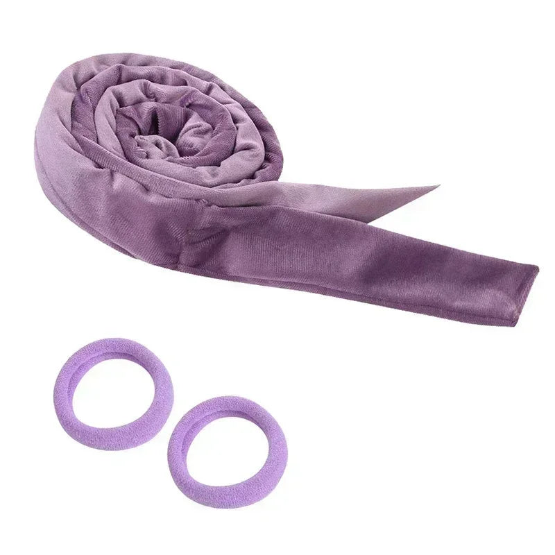 Heatless Curling Rod Headband Hair Curlers No Heat Ribbon Lazy Hair Rollers Silk Curls Sleeping Soft Headband Hair Styling Tools