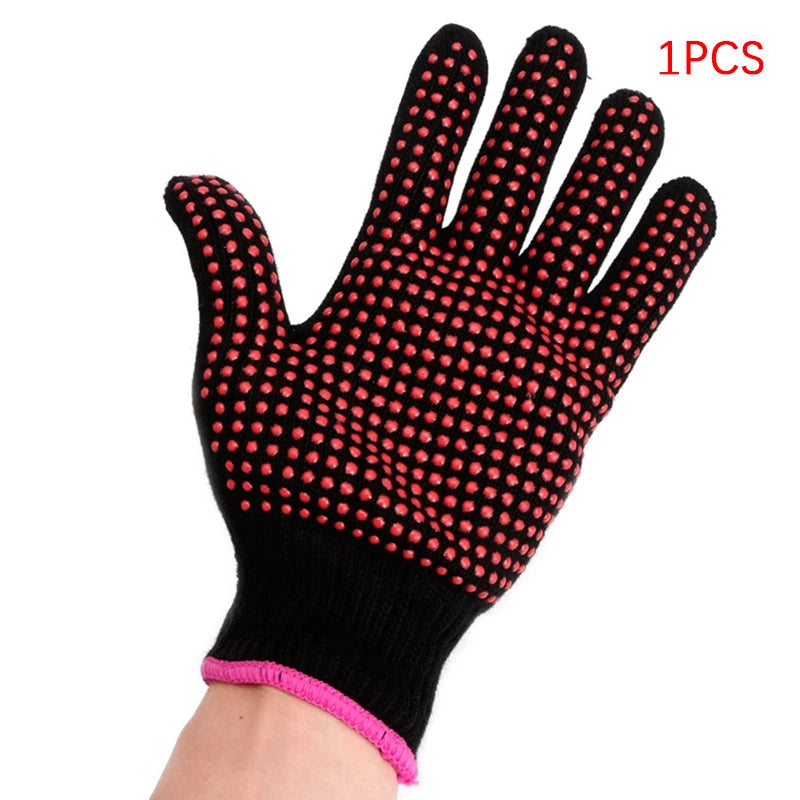 NEW NEW* Double-sided Hair Straightener Perm Curling Hairdressing Heat Resistant Finger Glove Hair Salon Styling Gloves