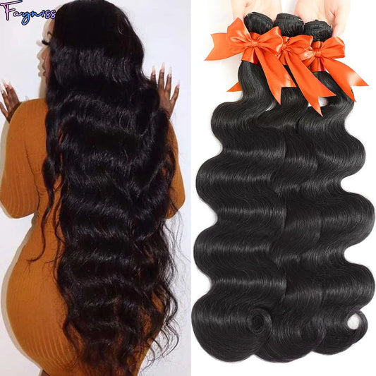 Fayniss Body Wave Human Hair Weave 1/3/4 Bundles Brazilian Raw Remy Human Hair Bundles 100% Unprocessed Human Hair Extension