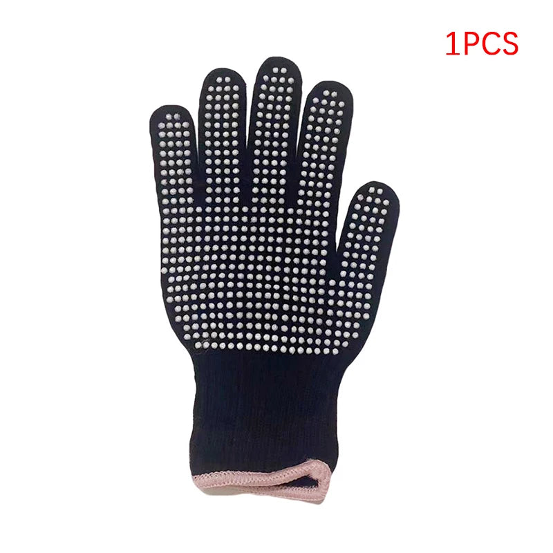 NEW NEW* Double-sided Hair Straightener Perm Curling Hairdressing Heat Resistant Finger Glove Hair Salon Styling Gloves