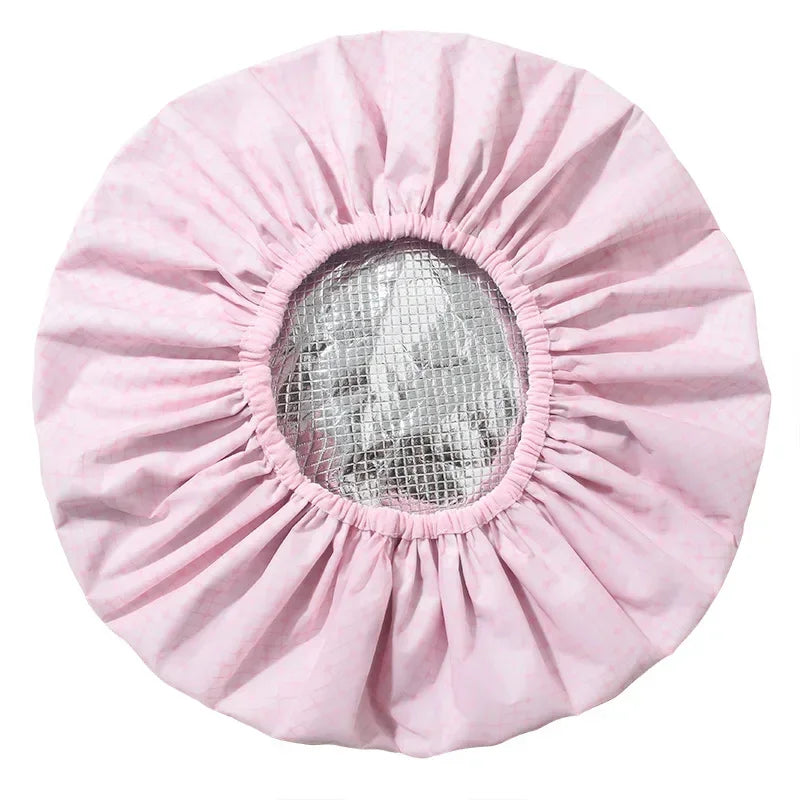 Portable Hair Salon Smooth Hair Oil Baking Cap 1PC Self-heating Tin Foil Hat Thickened Heating Steam Hair Mask Cap