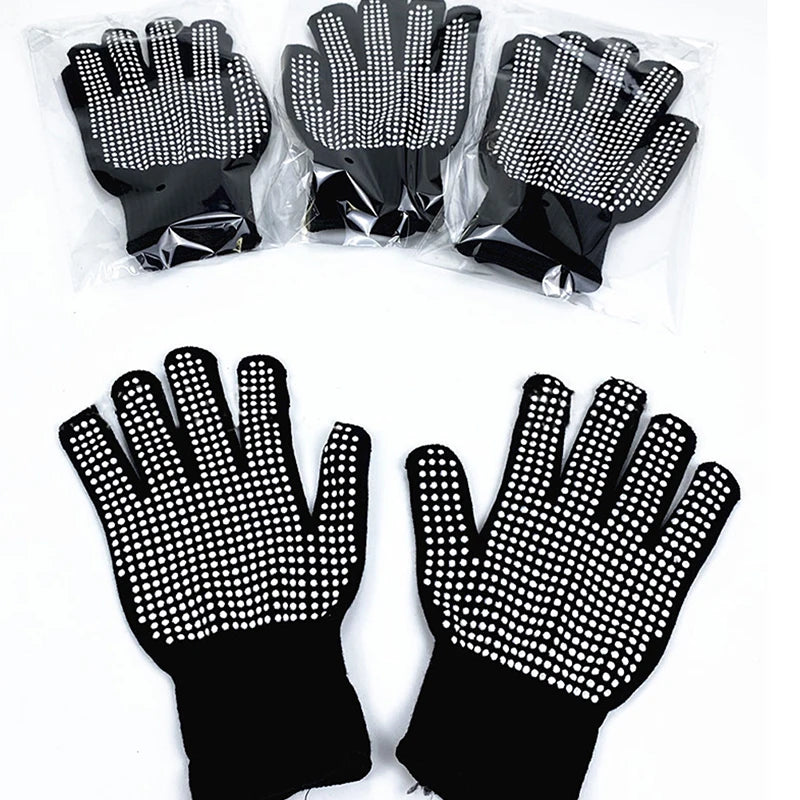 NEW NEW* Double-sided Hair Straightener Perm Curling Hairdressing Heat Resistant Finger Glove Hair Salon Styling Gloves