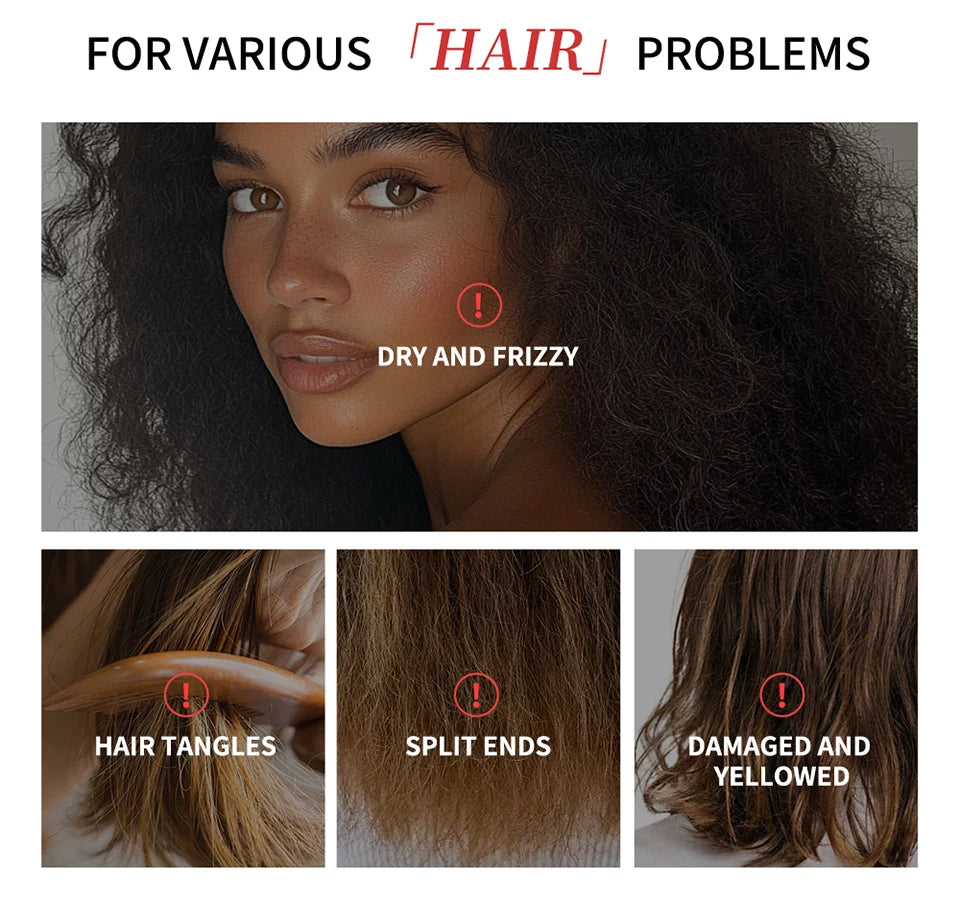 6pcs Moroccan Vitamin Oil Hair Care Essence Damaged Nutrition Repair Hair Splitting Improvement Treatment Products 60 Capsules