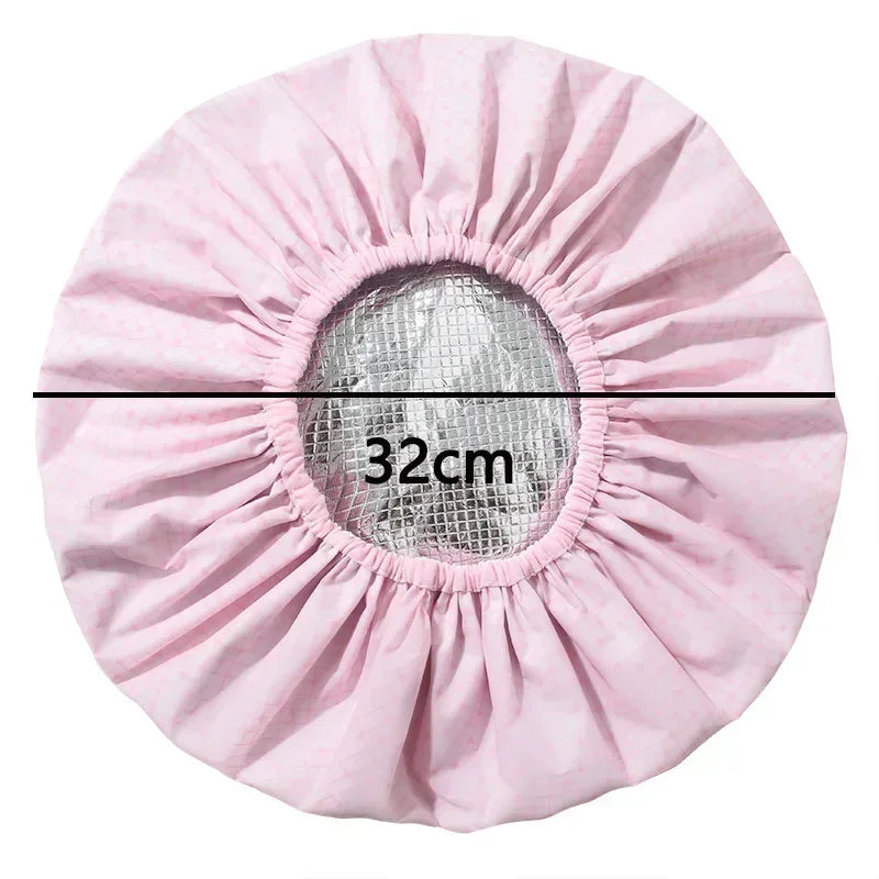 Portable Hair Salon Smooth Hair Oil Baking Cap 1PC Self-heating Tin Foil Hat Thickened Heating Steam Hair Mask Cap