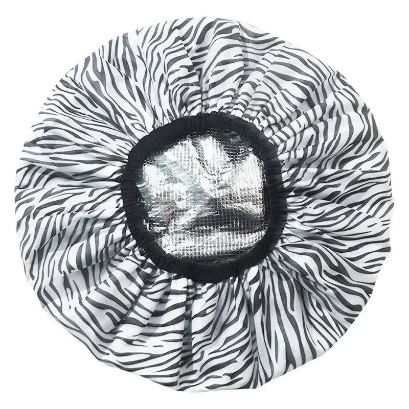 Portable Hair Salon Smooth Hair Oil Baking Cap 1PC Self-heating Tin Foil Hat Thickened Heating Steam Hair Mask Cap