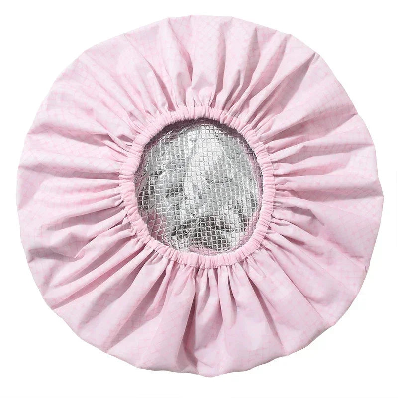 Portable Hair Salon Smooth Hair Oil Baking Cap 1PC Self-heating Tin Foil Hat Thickened Heating Steam Hair Mask Cap