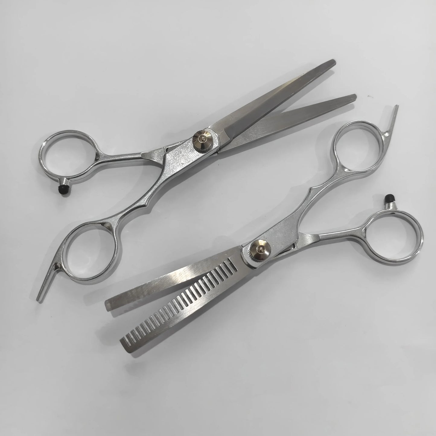 All-Purpose Hair Cutting Scissors, Durable Stainless Steel, Plastic Safety Guard,Customizable Tightness, Comfort Fit for Fingers