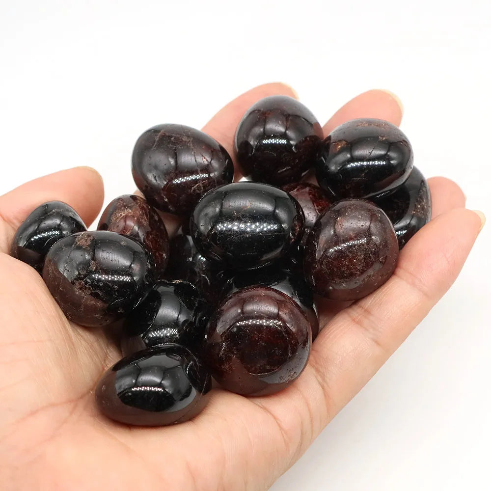 Natural Garnet Tumbled Stones Healing Crystals Quartz Bulk Ore Gravel Specimen Energy Mineral Tank Aquarium Garden Home Decor