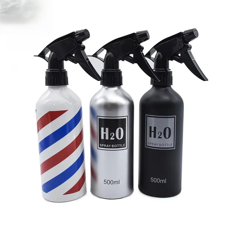 500ml Hairdressing Fine Mist Spray Empty Bottle PET Plastic High Pressure Retro Refillable Bottle Salon Hairdressing Makeup Tool