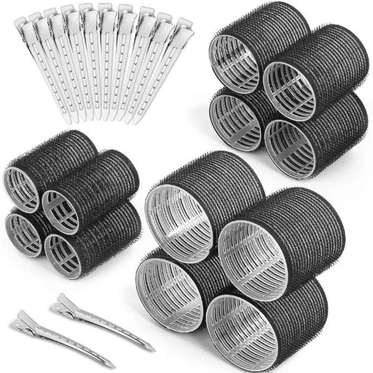 Hair Roller No Harm To Hair Magic Curler Natural Curling No Heat Hair Bangs Volume Self-adhesive Hook & Loop DIY Styling Tools