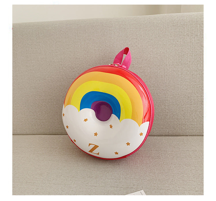 Cartoon Kids Backpack Cute Donut Eggshell Bag Fun Kindergarten Kids Backpack Boys Girls Backpack