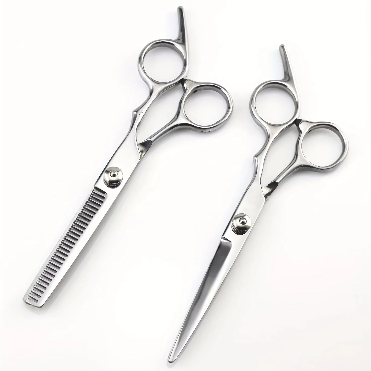 All-Purpose Hair Cutting Scissors, Durable Stainless Steel, Plastic Safety Guard,Customizable Tightness, Comfort Fit for Fingers